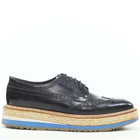 prada espadrille brogues|Prada brogues farfetch.